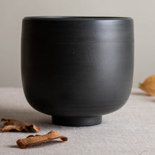 Load image into Gallery viewer, Black Porcelain, Bees Waxed Vessel

