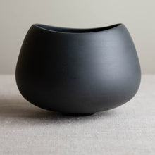 Load image into Gallery viewer, Black Porcelain Series, Wide Bellied, Altered Rim Form
