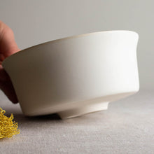 Load image into Gallery viewer, Flared Rim Vessel in Crystalline White Matte
