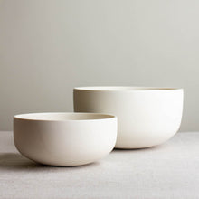 Load image into Gallery viewer, Crystalline White Matte, Set of Round Bottom Bowls
