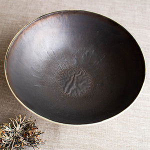 Vessel with Bronze Matte Interior