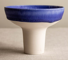Load image into Gallery viewer, Sparkling Cobalt Vessel with Tall Foot
